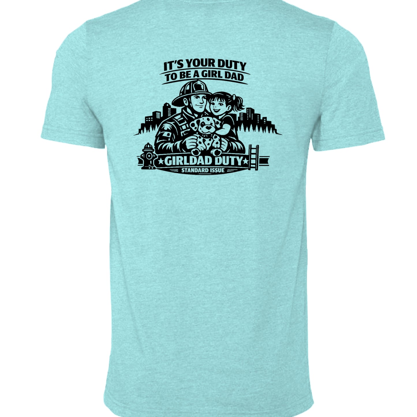 HEATHER SEA GRN - 3001CVC - BACK