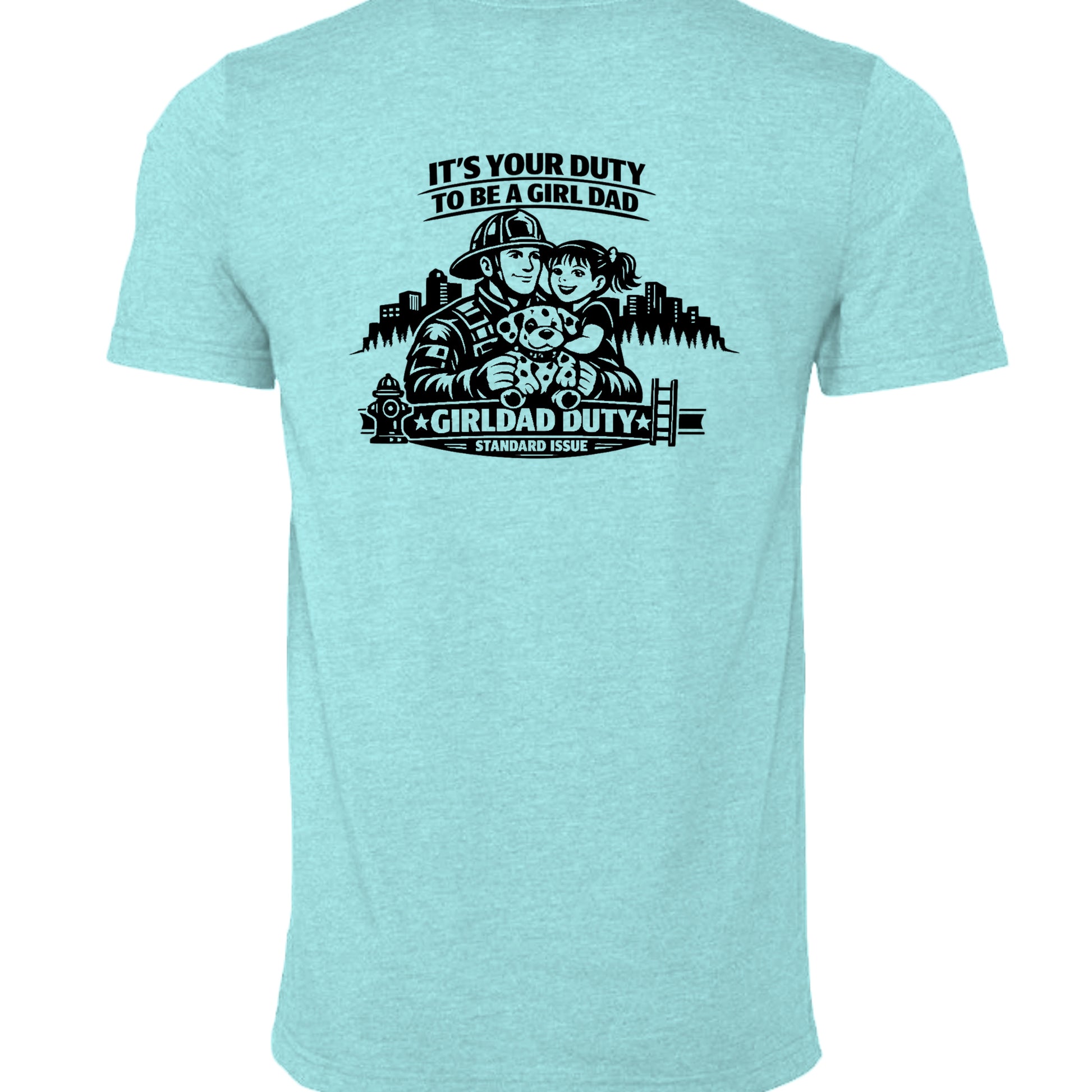 HEATHER SEA GRN - 3001CVC - BACK